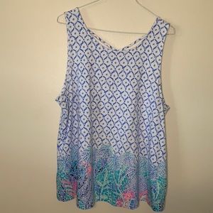 Lilly Pulitzer Kristen Tank Sea La Vie